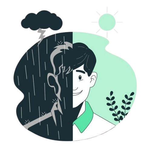 Bipolar disorder treatment illustration
